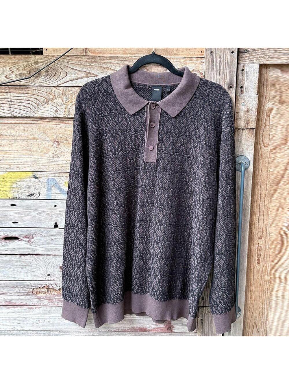 Former Men's Black and Brown Jumper